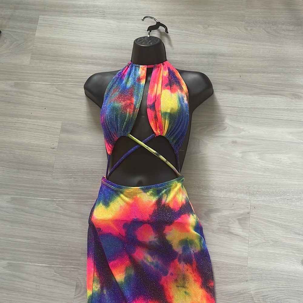 Multi Color dress , party dress